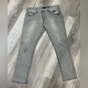 Rude - Men’s Grey Grey Vintage Skinny Jean - Size 38x32